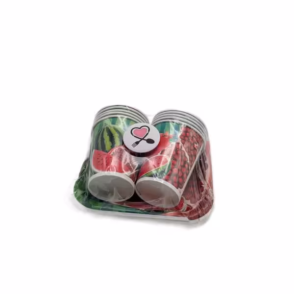 بشقاب و لیوان انار هندوانه کد 1 یلدا 20 عددی