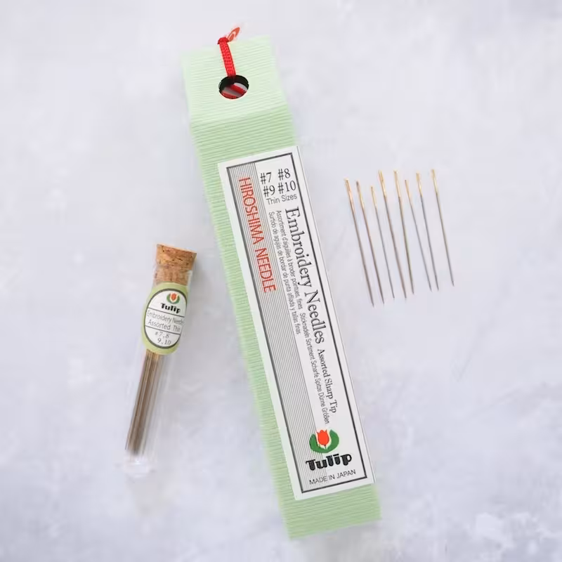 سوزن گلدوزی ظریف تولیپ ژاپن بسته 8 عددی