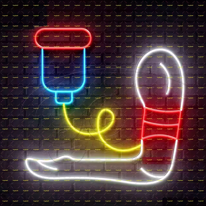 تابلو نئون فلکسی پزشکی یا سرم کد 16622