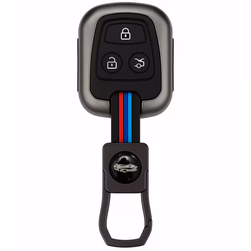 کاور ریموت و سوئیچ خودرو مدل دور فلزی شبرنگ کد PG-E مناسب برای دنا و سمند سورن | کالا مکس