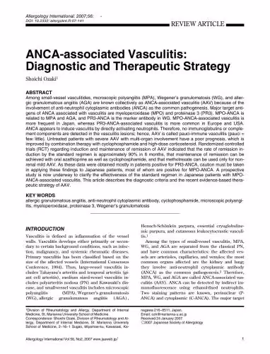 خرید و دانلود نسخه کامل کتاب ANCA-associated Vasculitis: Diagnostic and Therapeutic Strategy