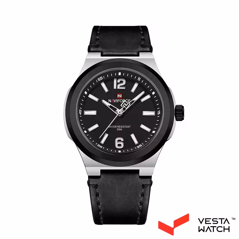 ساعت مچی مردانه نیوی فورس NAVI FORCE مدل NF9233 S/B/B