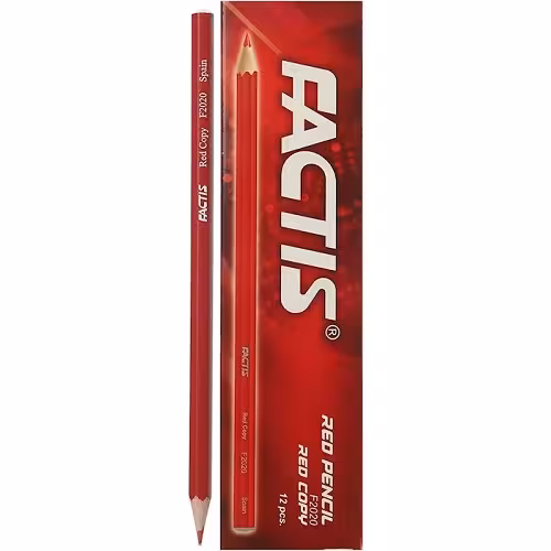 مداد قرمز فکتیس کد F2020 بسته 12 عددی