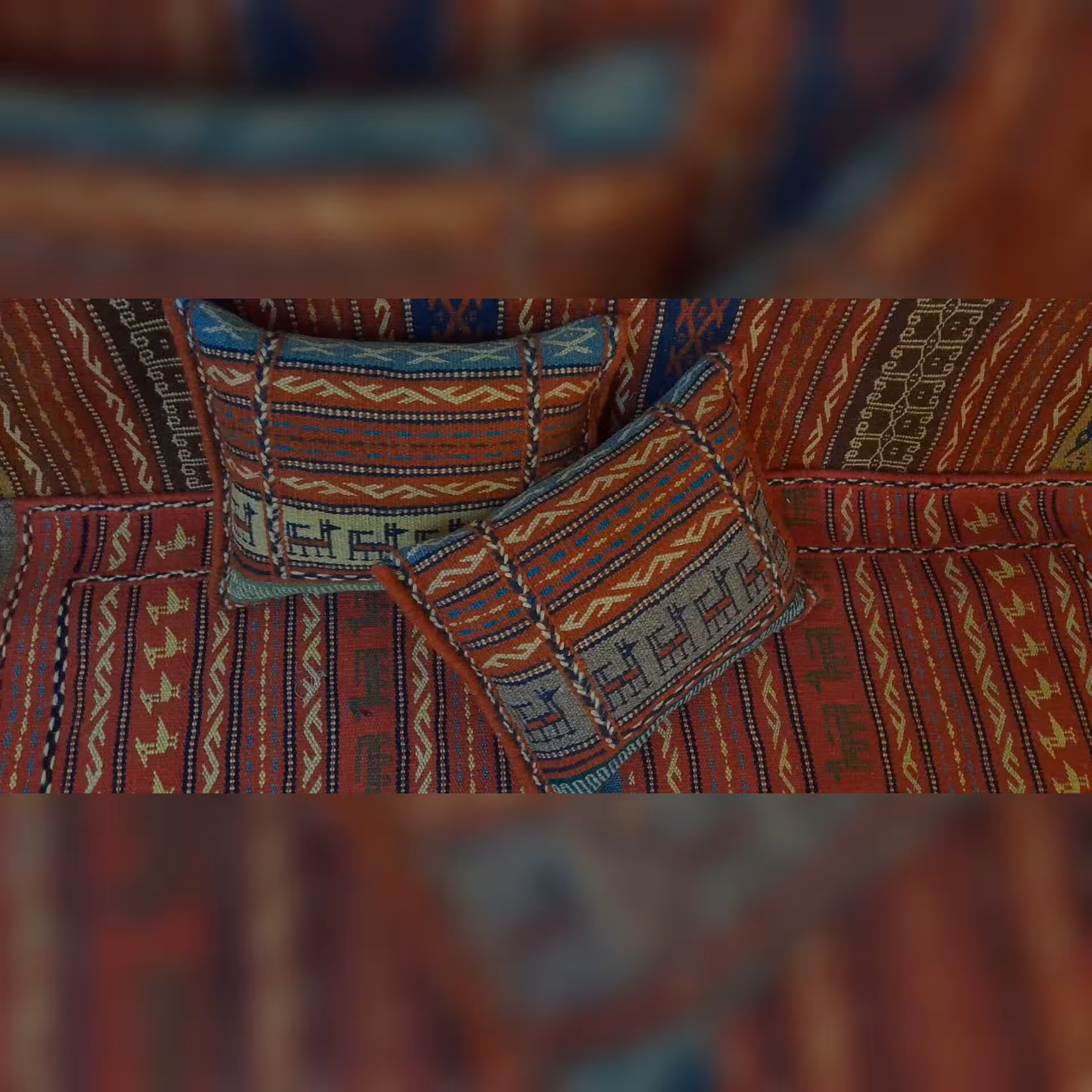 کوسن گلیم دستبافت سایز 30در40 سانت 