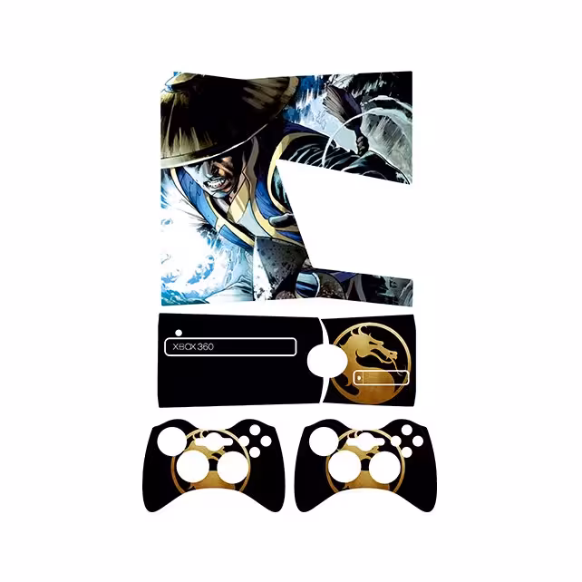 اسکین(برچسب)Xbox 360 اسلیم -طرح mortal kombat-مدل اسلیم-کد12-سفارشی