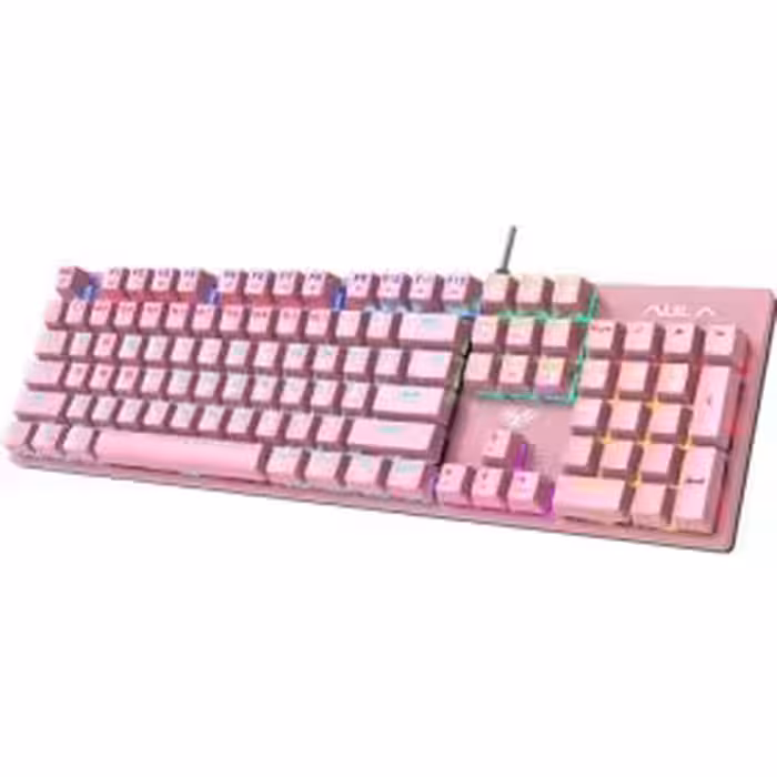 کیبورد سیمدار گیمینگ AULA s2022 PINK
