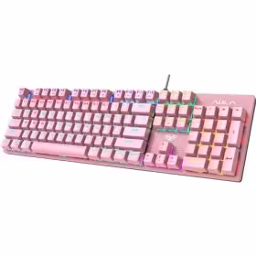کیبورد سیمدار گیمینگ AULA s2022 PINK