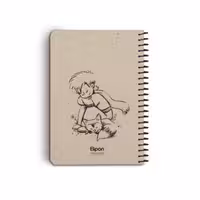 دفتر یادداشت بی خط 100برگ سیمی کرجی فانتزی الیپون طرح 2