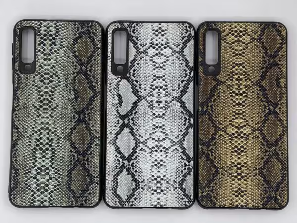 کاور قاب محافظ لاکچری سامسونگ ا 7 طرح پوست ماری Samsung A750 Galaxy A7 2018