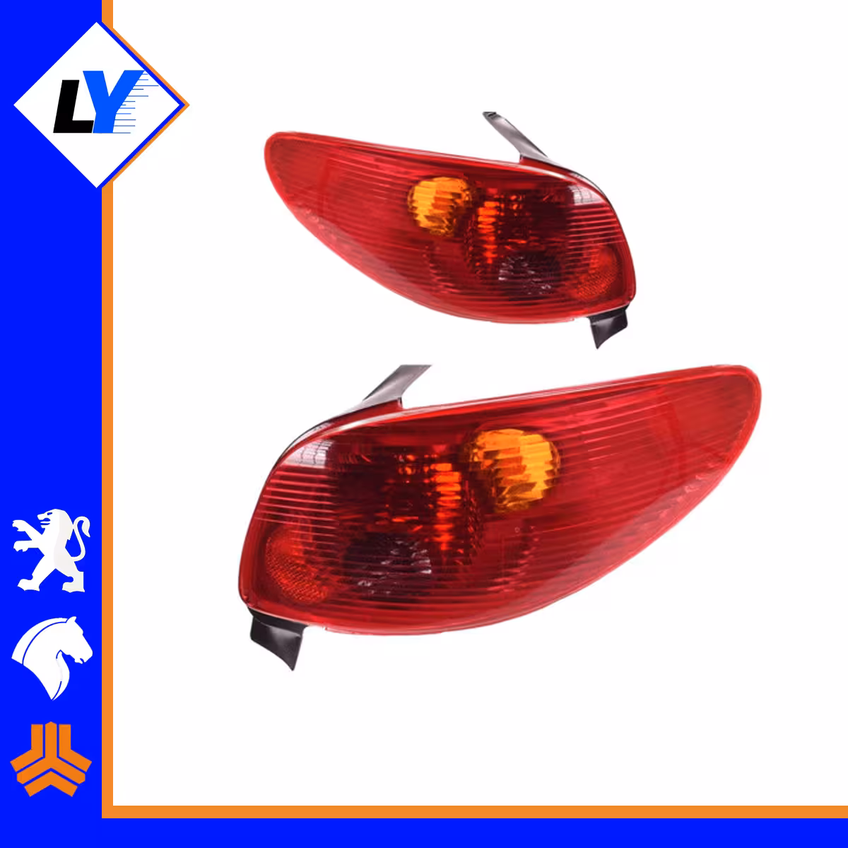 خطر عقب پژو 206 هاچبک برند ماد پارت