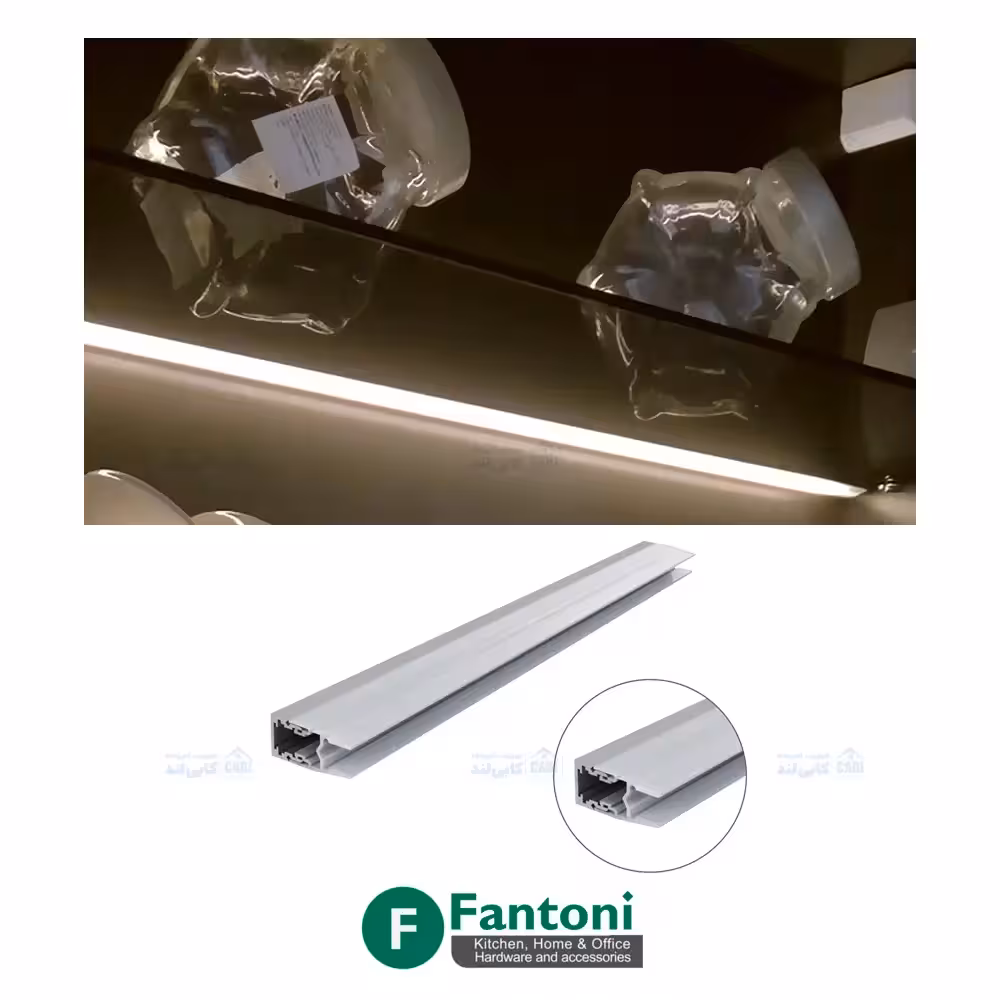 چراغ LED داخل کمد و کابینت جهت شلف شیشه ای سایز 60 تا 120 فانتونی N573 تا N575