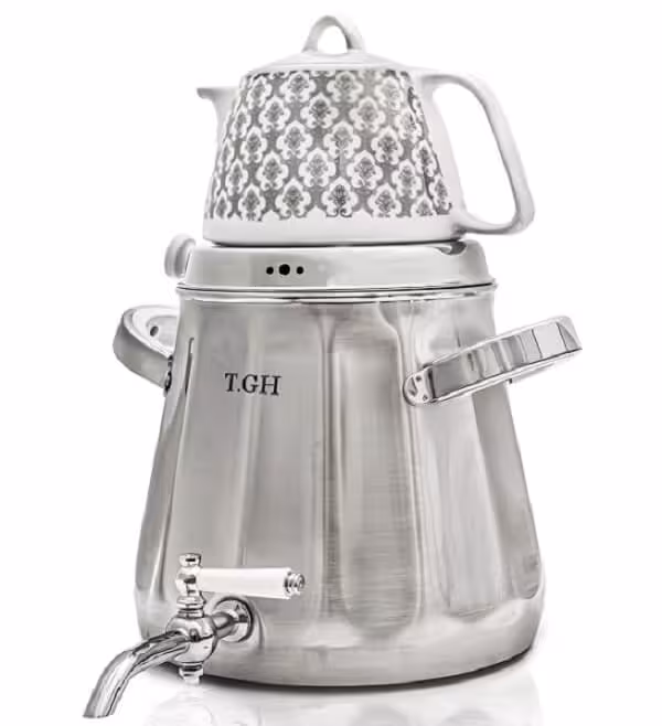 کتری قوری قیطاسی 5 لیتری مدل 5020 مات کف چدن