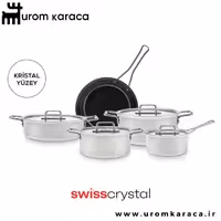 سرویس قابلمه 9 پارچه کاراجا Swiss Crystal Mastermaid کرم