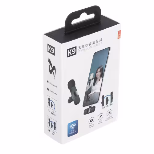 میکروفون یقه ای بی سیم تک میکروفونه مدل K9 کد M9956