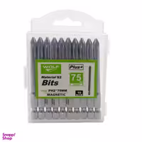 سری پیچ گوشتی چهار سو ولف مدل YP-MAGNETI-PH2x75MM مجموعه 10 عددی