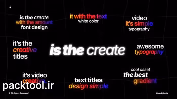دانلود پروژه آماده پریمیر پرو انیمیشن متن حرفه ای Text Animation - پک تول
