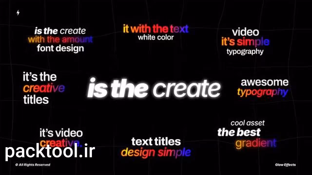 دانلود پروژه آماده پریمیر پرو انیمیشن متن حرفه ای Text Animation - پک تول