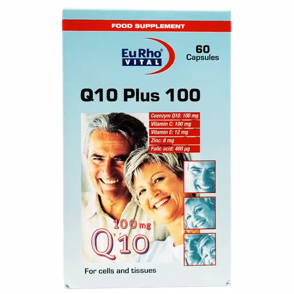 کپسول کیوتن پلاس یوروویتال 100میلی گرمی - 60 عددی