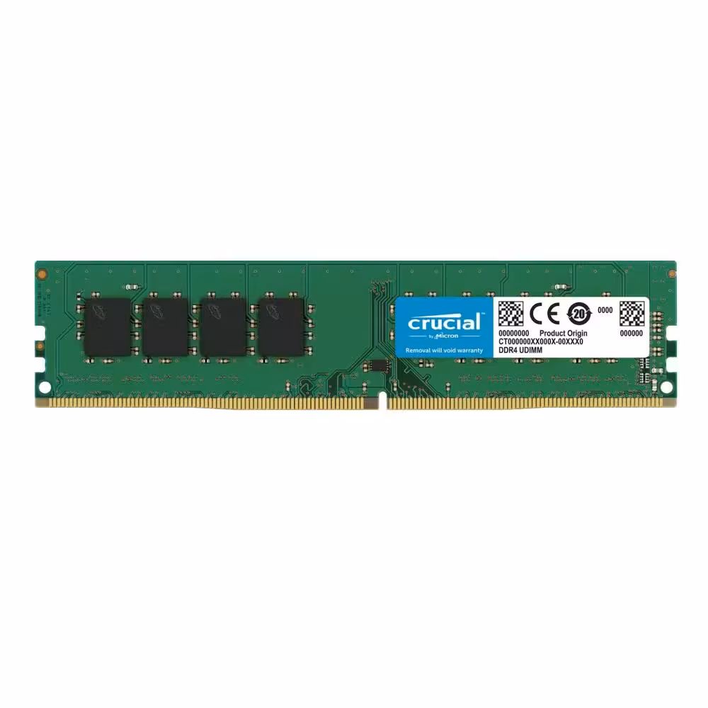 رم دسکتاپ DDR4 تک کاناله 3200 مگاهرتز Crucial ظرفیت 8 گیگابایت