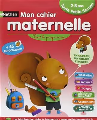 کتاب زبان فرانسه مترنل Mon cahier maternelle 2/3 ans