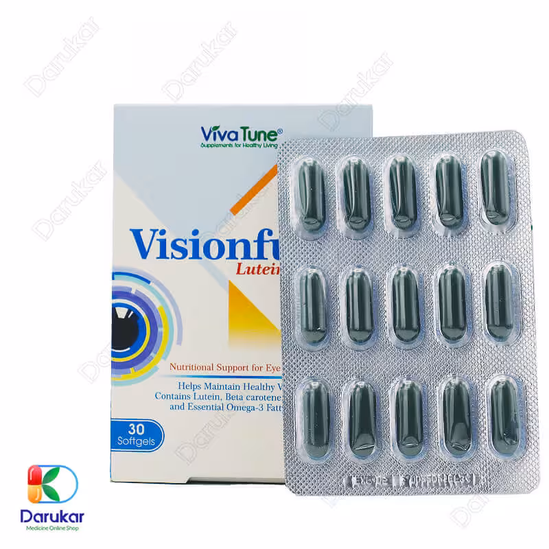 کپسول نرم ژلاتینی ویژن فول لوتئین پلاس ویواتیون 30 عدد