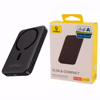 پاوربانک بی‌سیم 20 وات بیسوس مدل MagPro Magnetic Bracket 20w با ظرفیت 5000 میلی آمپر ساعت