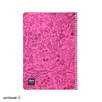 دفتر 60 برگ تک خط وزیری سیمی جلد نرم فانتزی الیپون کد 04