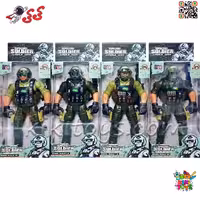 اکشن فیگور مفصلی سرباز نیروی ضربت و جنگی با تفنگ مدل 89103 DESERT TASK FORCE