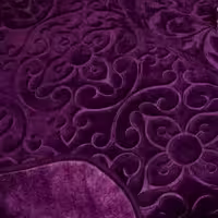 پتوی گلبافت پلی استر یکنفره بنفش 350/91