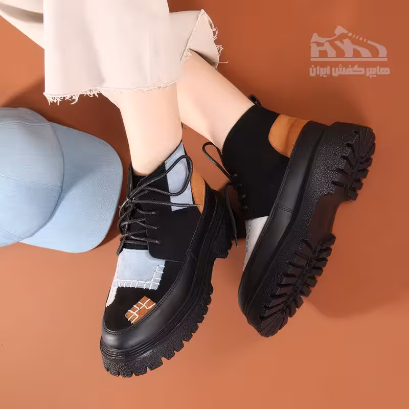 نیم بوت زنانه مدل پازلی