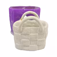 قالب سیلیکونی گلدان طرح سبد قطر 12 ارتفاع 13 سانت