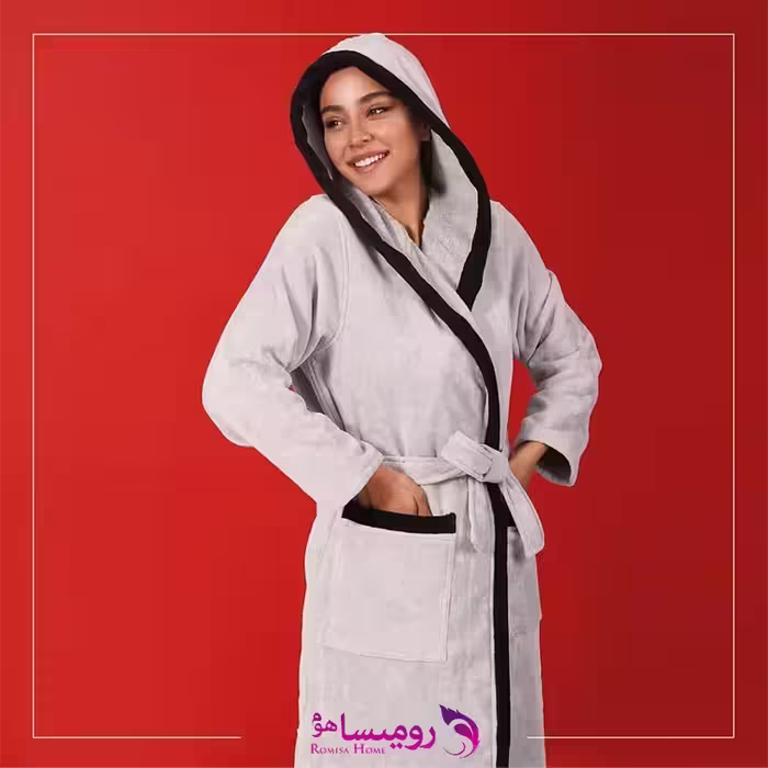 قیمت و خرید حوله پالتویی زنانه طرح جوکر طوسی برند پودایران