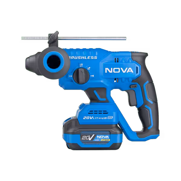 دریل بتن کن شارژی 20 ولت براشلس 2/2 ژول نووا مدل 7733