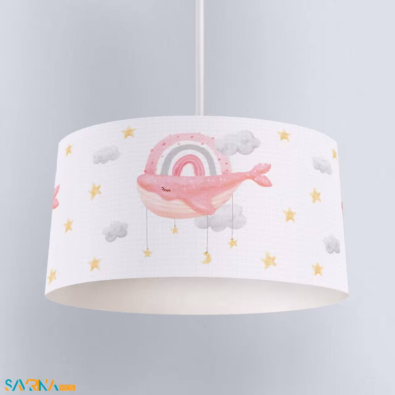 لوستر بچگانه طرح نهنگ صورتی کد A2750