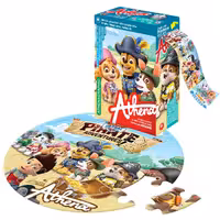 پازل دایره ای 20 تکه آتنا طرح Animal CopsAtena