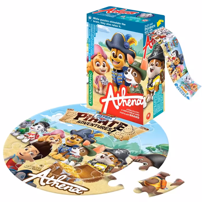 پازل دایره ای 20 تکه آتنا طرح Animal CopsAtena