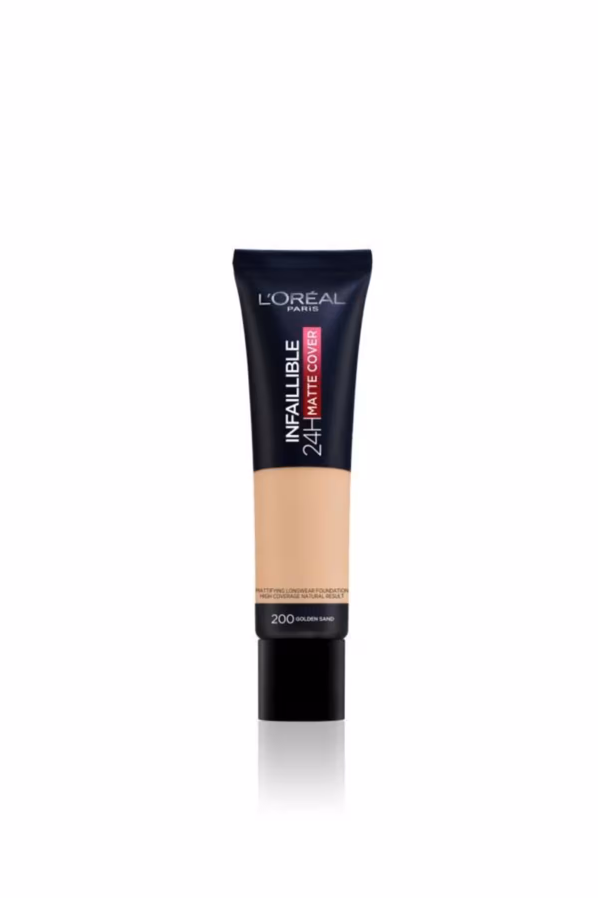 کرم پودر پوست مختلط و چرب مات کاور اینفالیبل اورال گلدن سند L&#039;OREAL infaillible 24H Matte Cover Foundation 200 Golden Sand