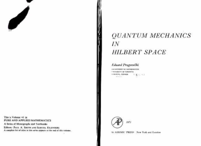 خرید و دانلود نسخه کامل کتاب Quantum mechanics in Hilbert space