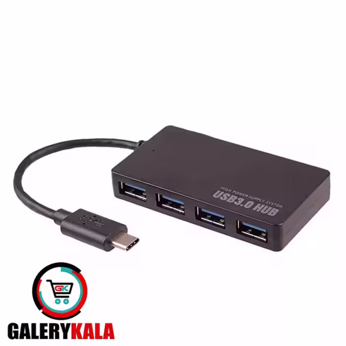 هاب 4 پورت USB-C 3.1 مدل Ultra Thin Design
