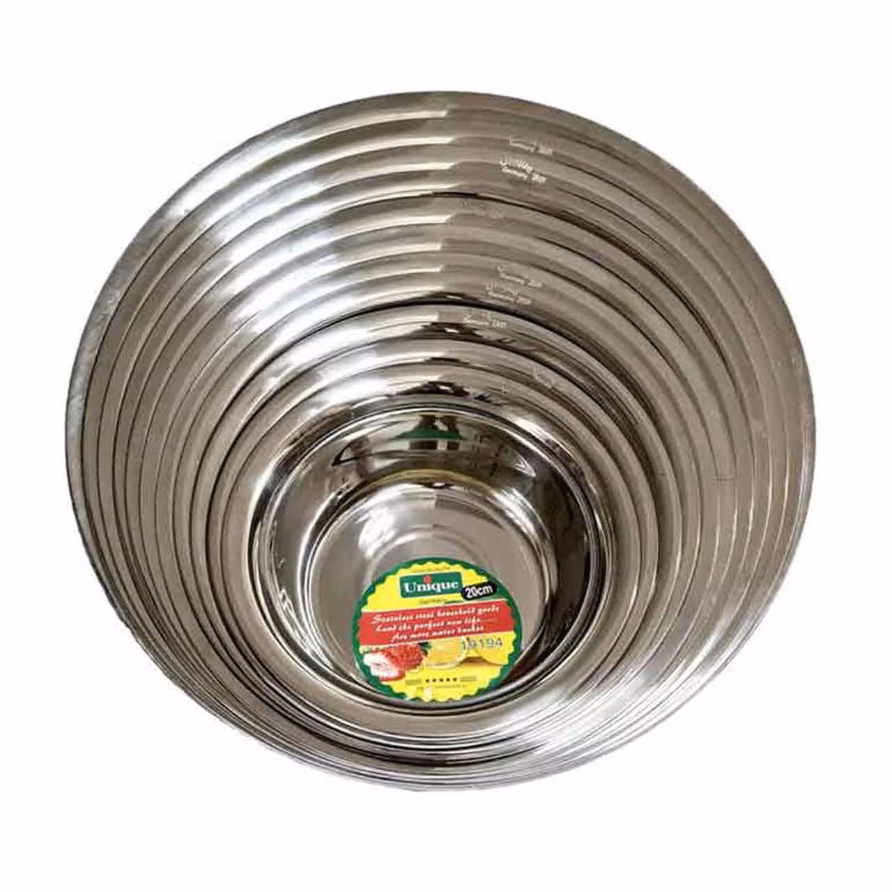 سرویس لگن استیل 11 پارچه یونیک