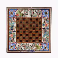 تخته نرد و شطرنج  30 سانتی گل مرغ کدtl301