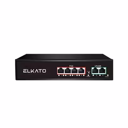 سوییچ 4 پورت PoE الکاتو ELKATO 1SB0420BP-65W | فروشگاه کم نیو