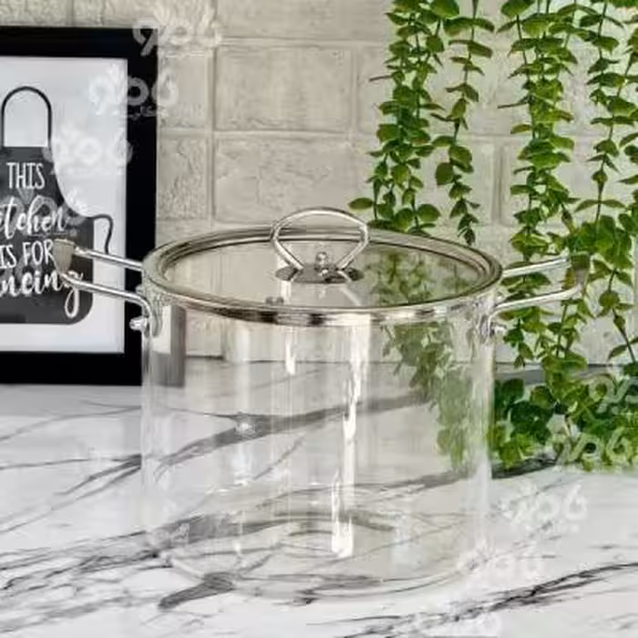 قابلمه پیرکس 45 دسته استیل شعله مستقیم