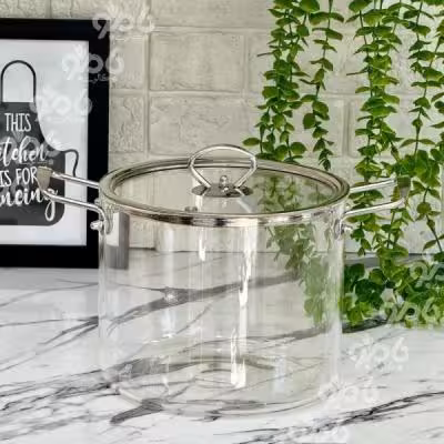 قابلمه پیرکس 45 دسته استیل شعله مستقیم