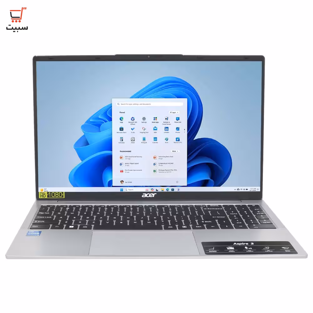 لپ تاپ 15.6 اینچی ایسر مدل Aspire 3 A325-53 i3 1305U 32G 512SSD INTEL FHD