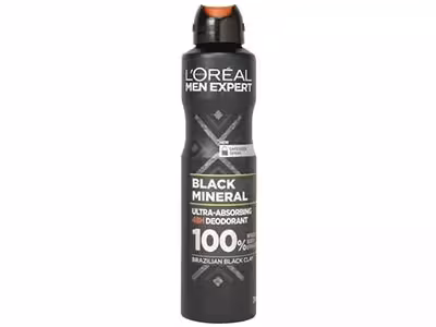 اسپری بدن مردانه لورآل مدل BLACK MINERAL با تخفیف ویژه آفکادو