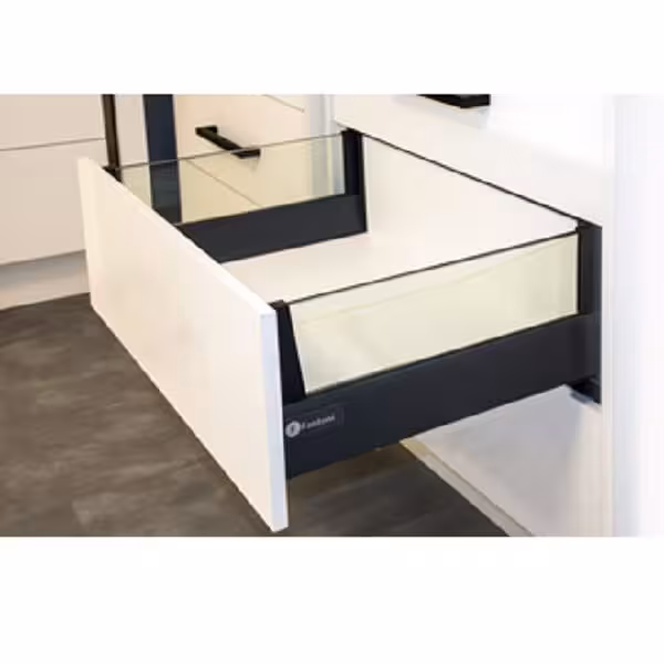 ریل دبل باکس ارتفاع بلند با دیزاین ساید شیشه فانتونی | یراقینو | پخش عمده یراق آلات کابینت، کمد و آشپزخانه