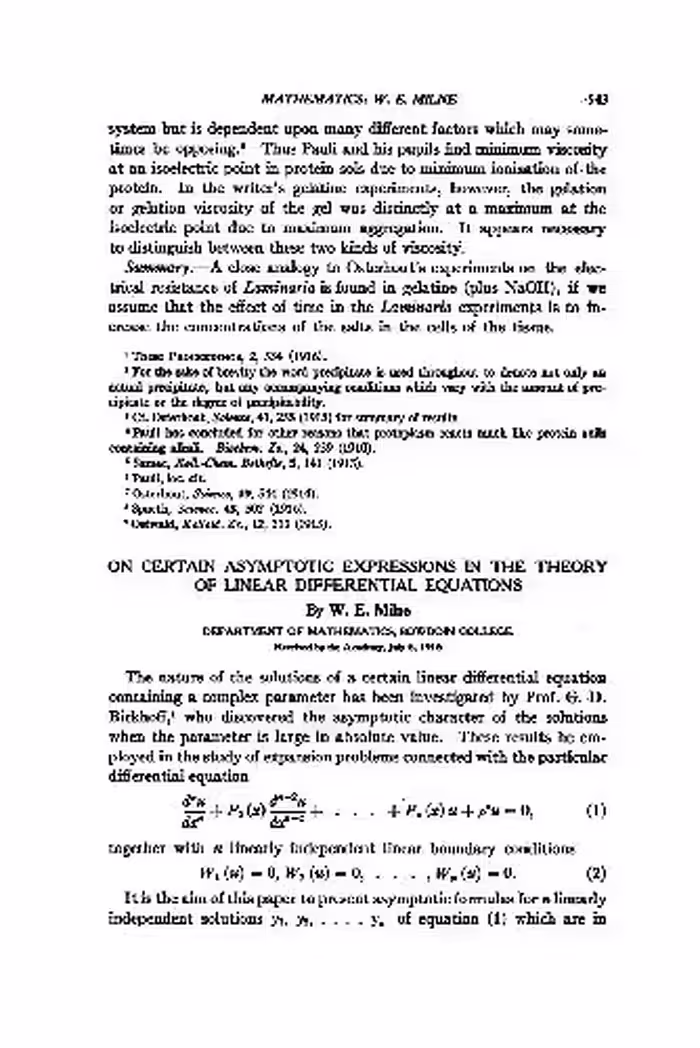 خرید و دانلود نسخه کامل کتاب On Certain Asymptotic Expressions in the Theory of Linear Differential Equations (1916)(en)(3s)