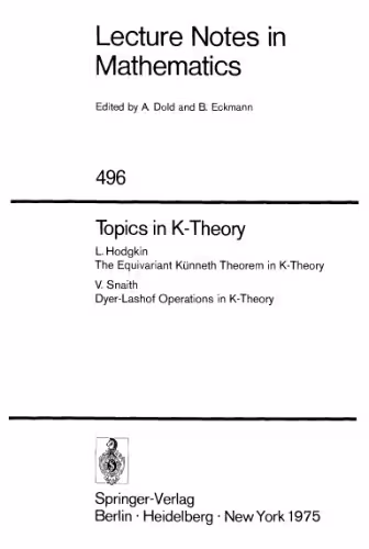 خرید و دانلود نسخه کامل کتاب Topics in K-Theory