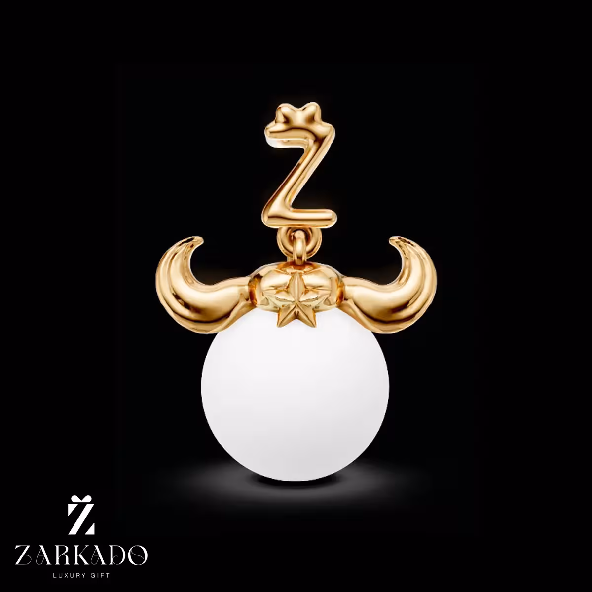 پلاک ماه تولد اردیبهشت طلا و مروارید